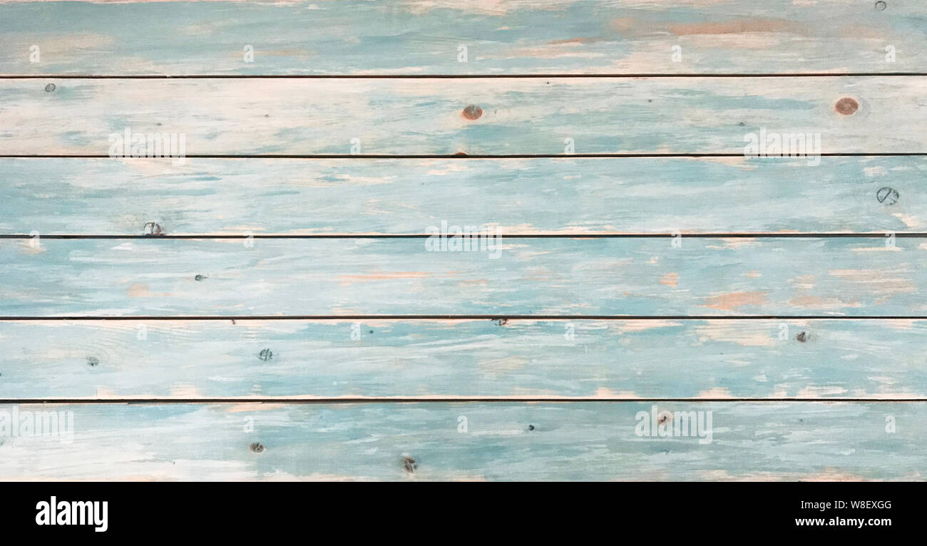 Alte hölzerne hellblaue Farbe Boards. Foto Bild Stockfoto