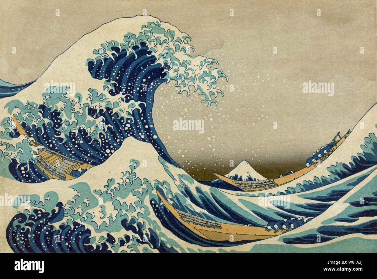 Die große Welle Die Große Welle von Kanagawa Stockfoto