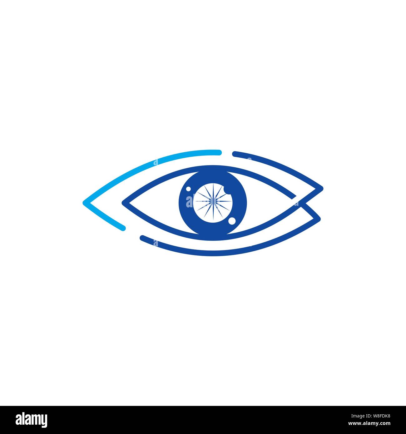 Eye Care Health Logo Design template Vektor icon Stock Vektor