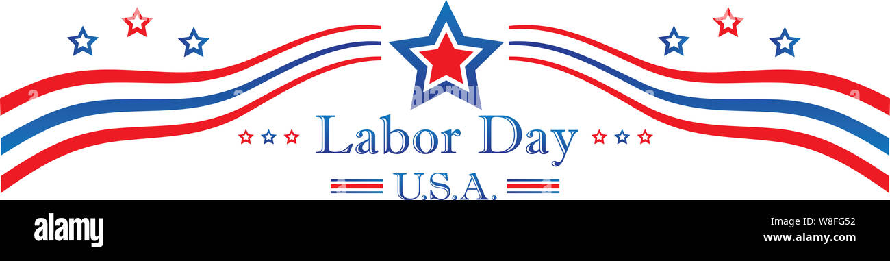 Tag der Arbeit Banner Stockfoto