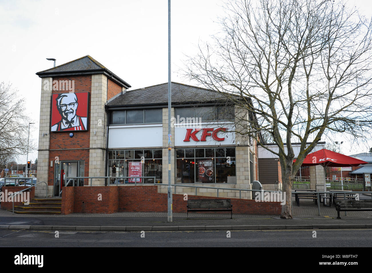 KFC Fastfood Restaurant, Commercial Road, Hereford. Stockfoto