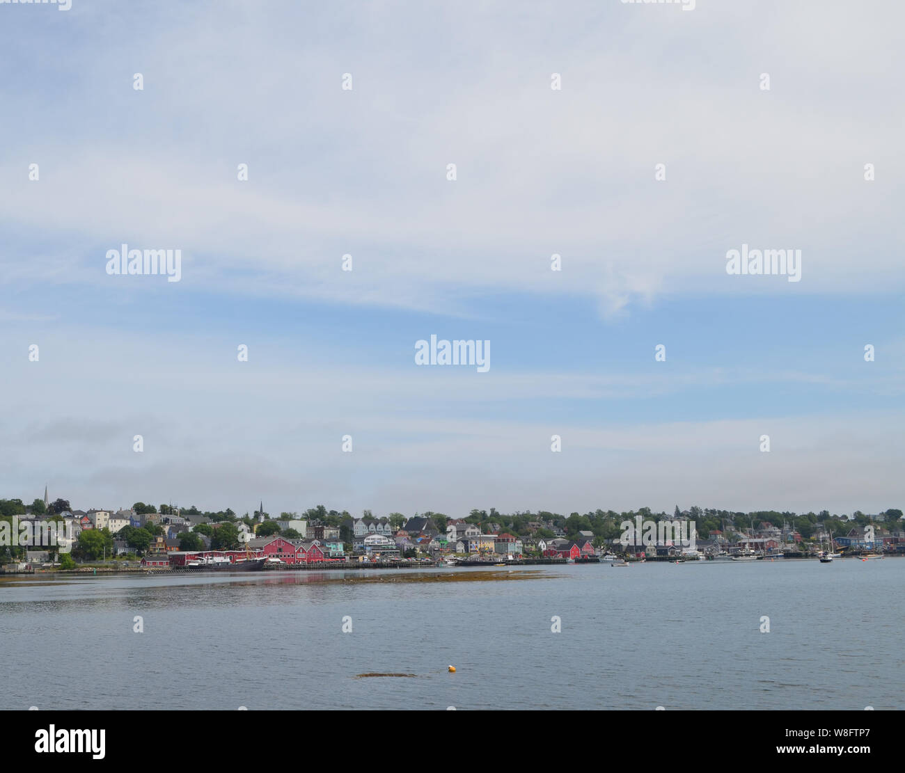 Sommer in Nova Scotia: Lunenburg Waterfront Stockfoto