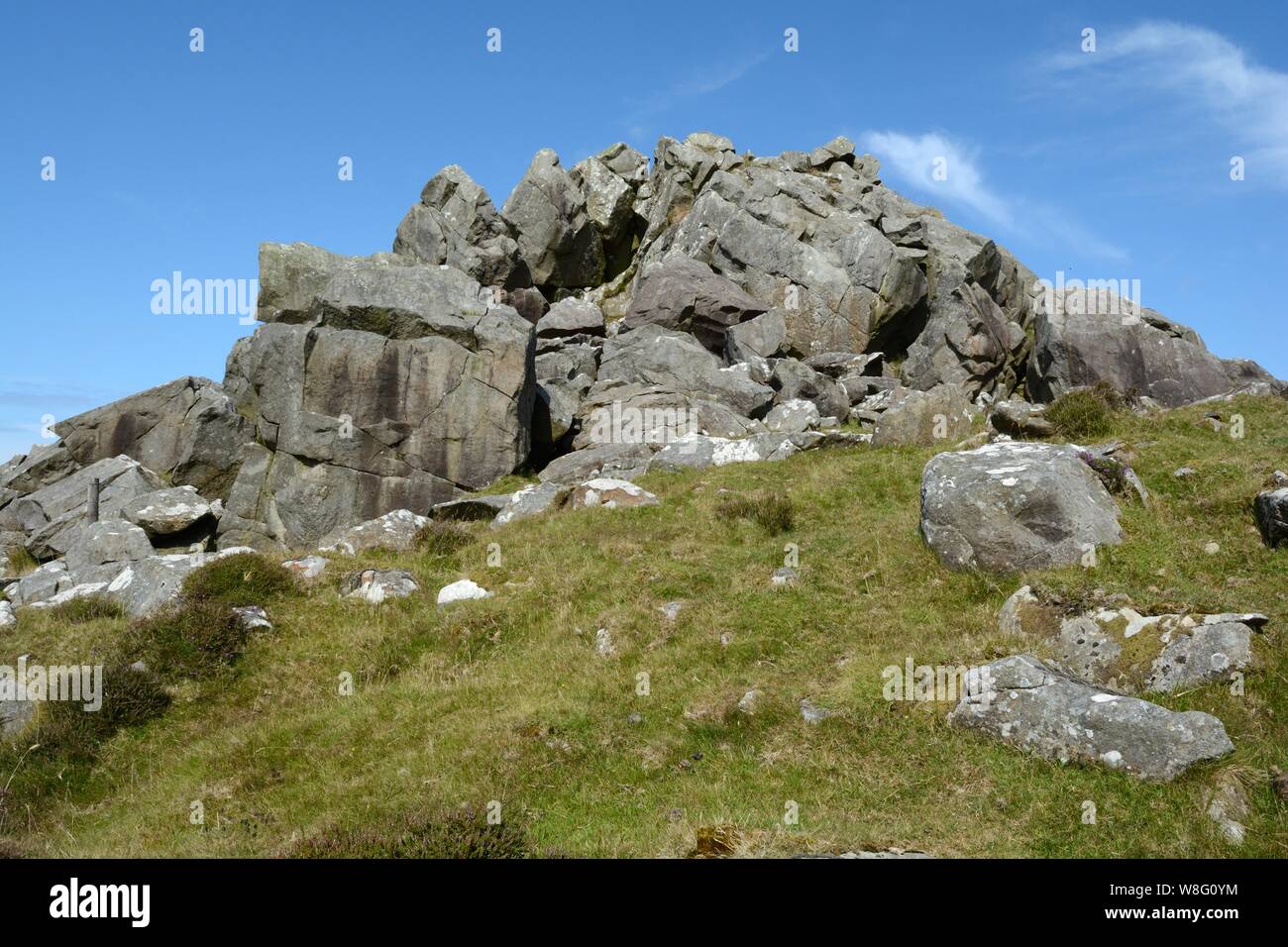 Carn Henoch Carnenoch Gehäuse Carn Henoch Mynydd Dinas Dinas Cross Pembrokeshire Nationalpark Wales Cymru GROSSBRITANNIEN Stockfoto