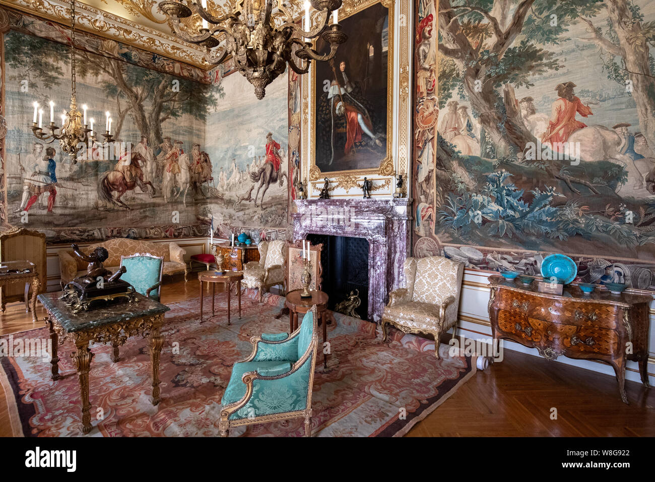 Blenheim Palace State Zimmer Stockfoto