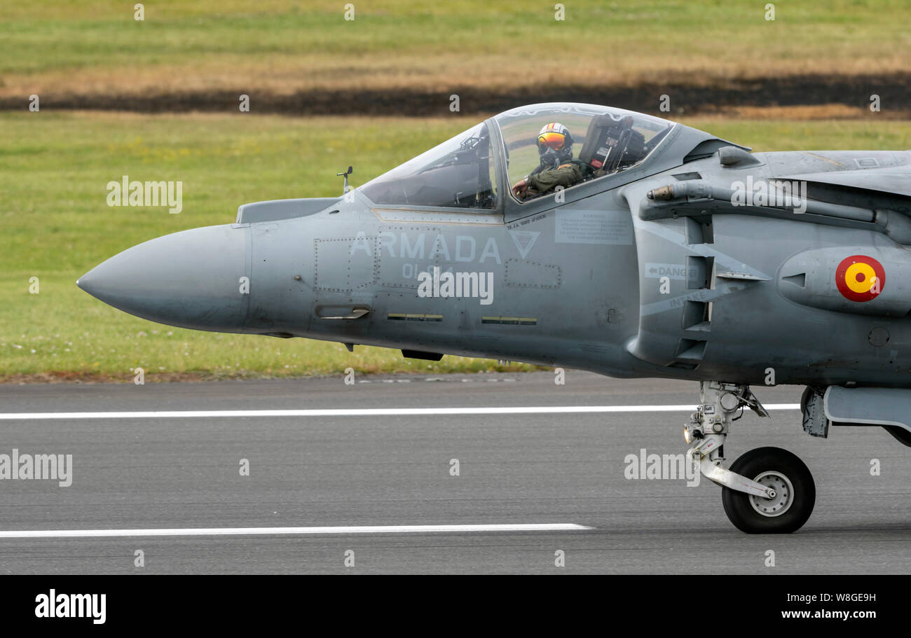 Spanisch EAV-8B Harrier IIs an der Royal International Air Tattoo 2019 Stockfoto