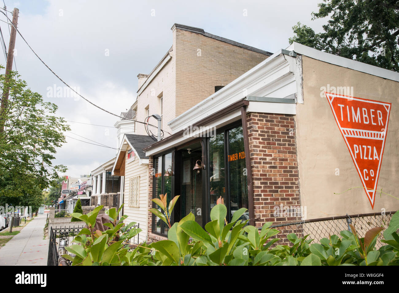 Holz Pizza Company in Washington, D.C., am Dienstag, August 2, 2016. Stockfoto