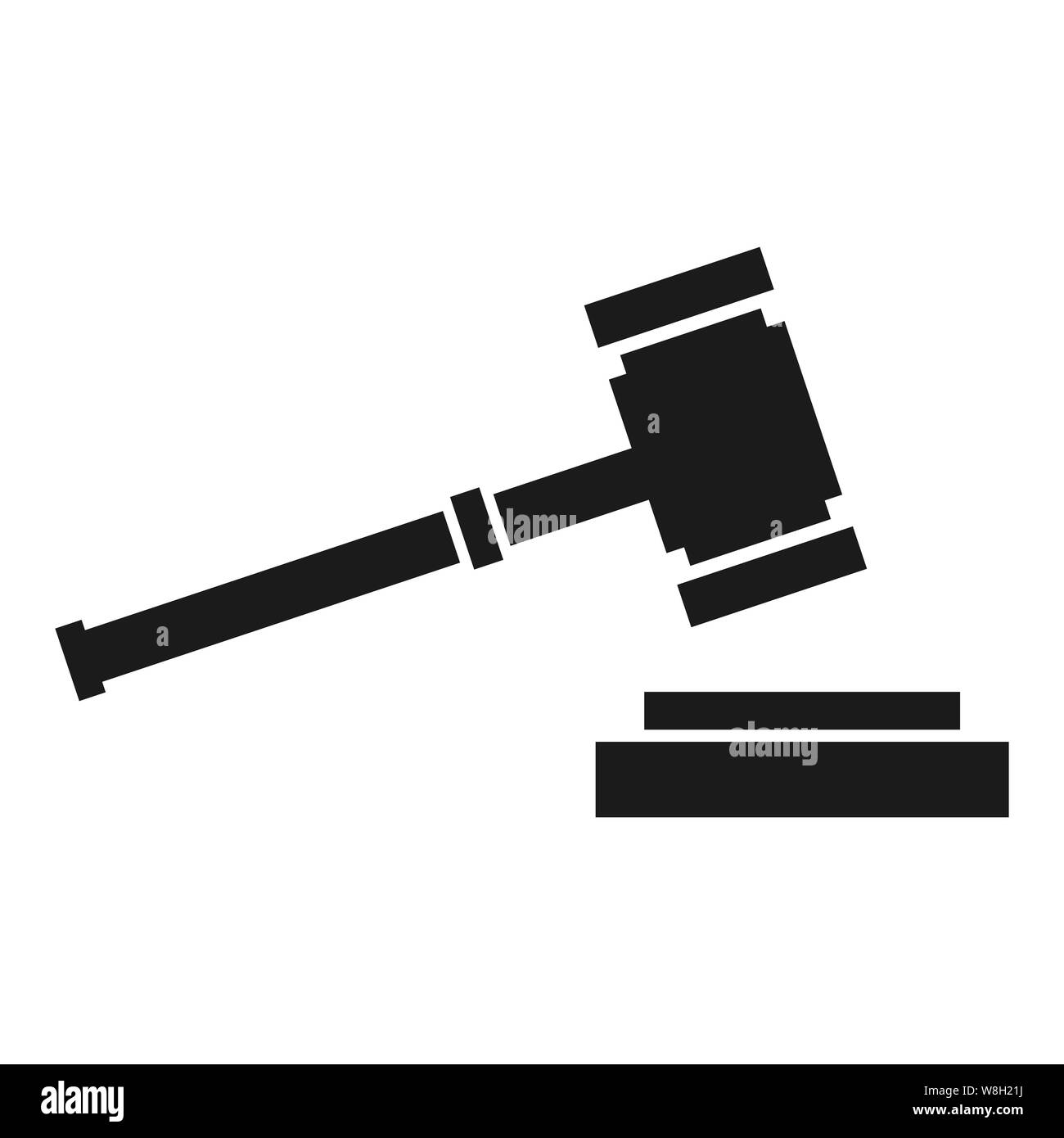 Richter Hammer-symbol Vector Graphics Design Gerechtigkeit, Recht Abbildung: Stockfoto