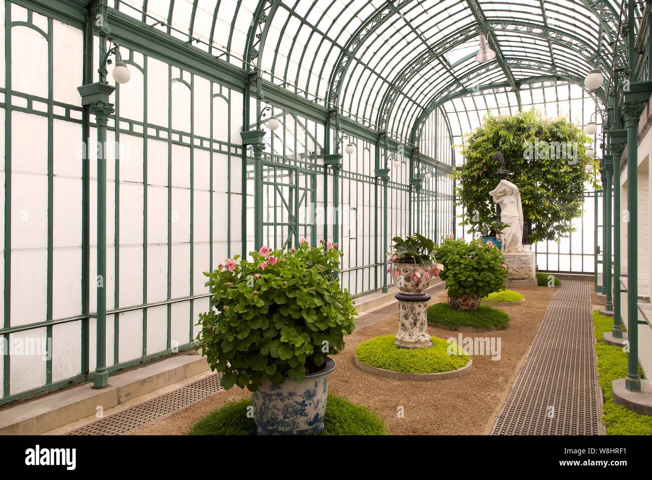 Green House, Royal Palace, Caldas da Rainha, Brüssel, Belgien. Stockfoto