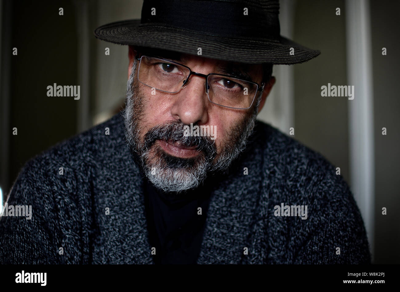 Porträt eines reifen Mannes mit einem traurigen Blick. Stockfoto