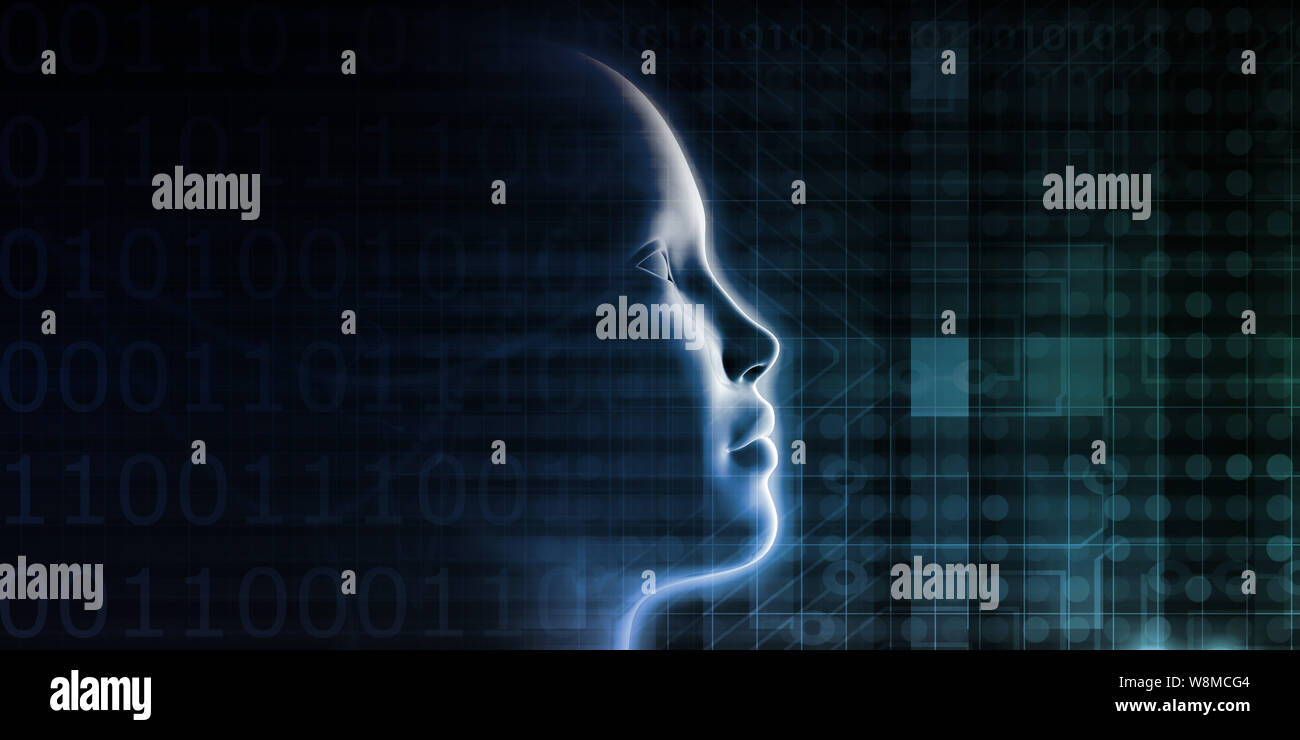 Industrie 4.0 und die vierte industrielle Revolution Automation Stockfoto