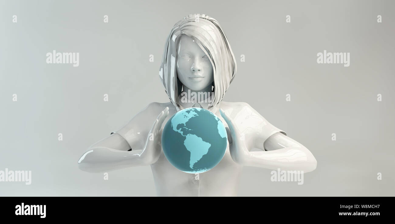 Globale medizinische Netzwerk für Technologie Lösungen Kunst Stockfoto