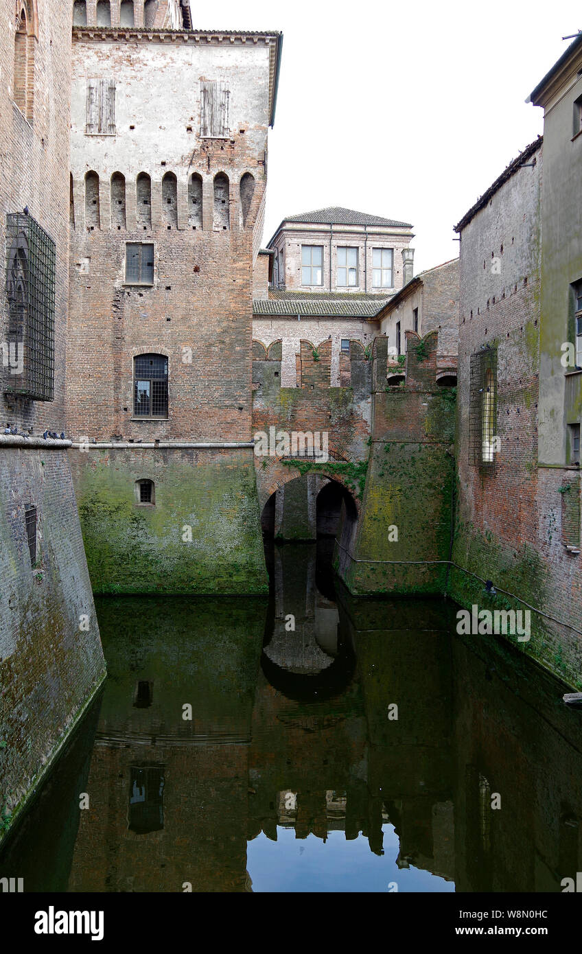 Das Castello di S Giorgio in Mantua, Italien, älteste Teil des herzoglichen Palast, erbaut. c 1400, ein Jahrhundert später als Palazzo eher als eine Festung Stockfoto