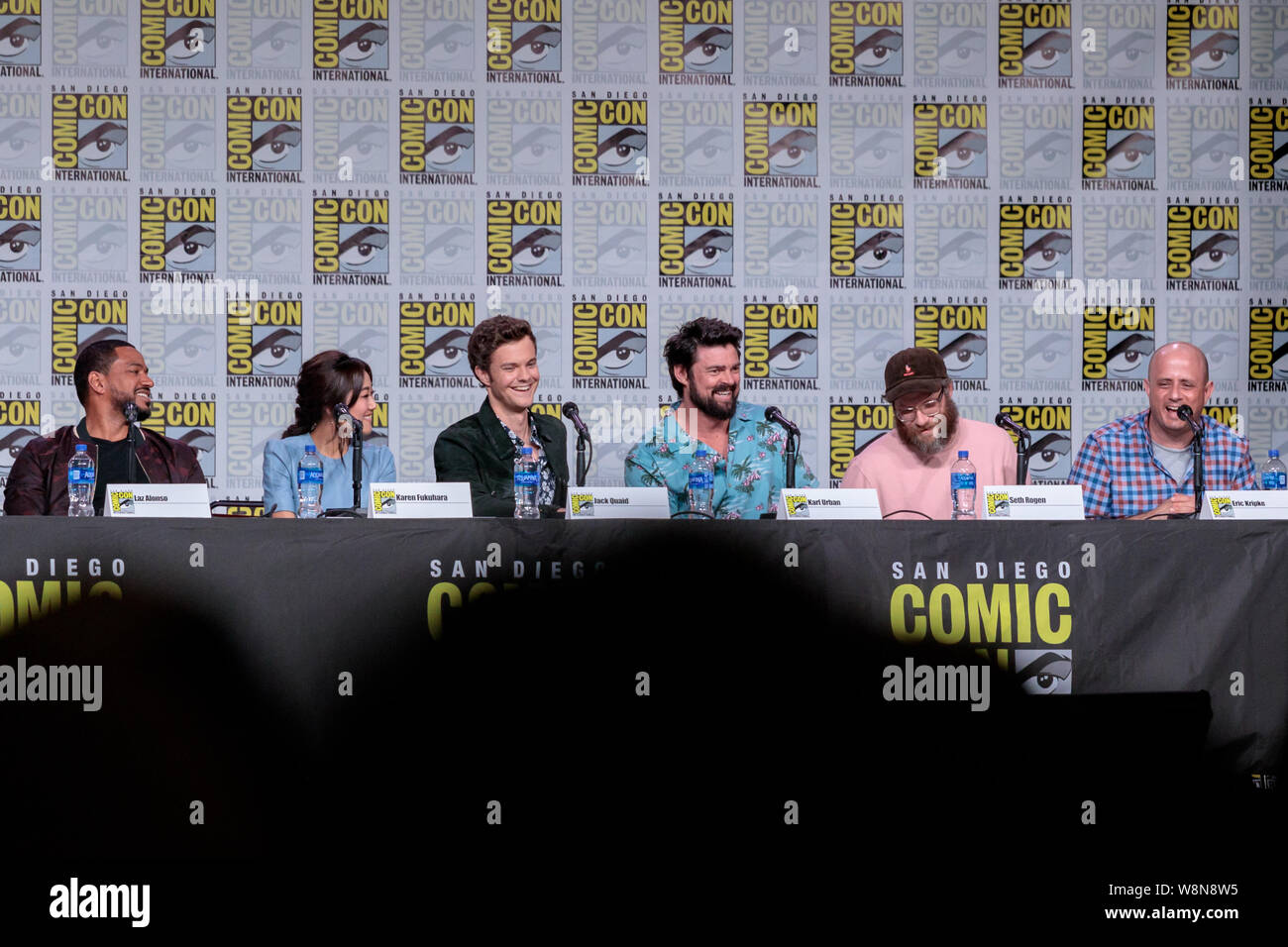 Der panel Jungen während der Comic Con 2019 Cast Stockfoto