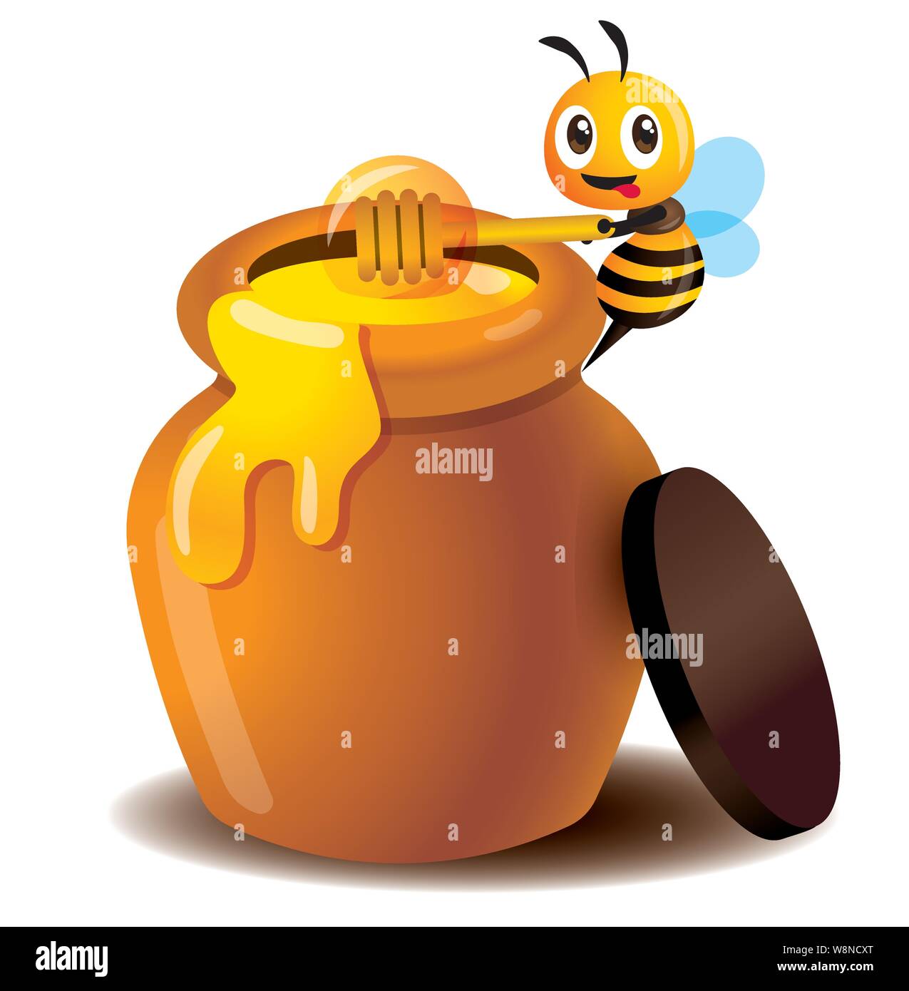 honig honigtopf biene