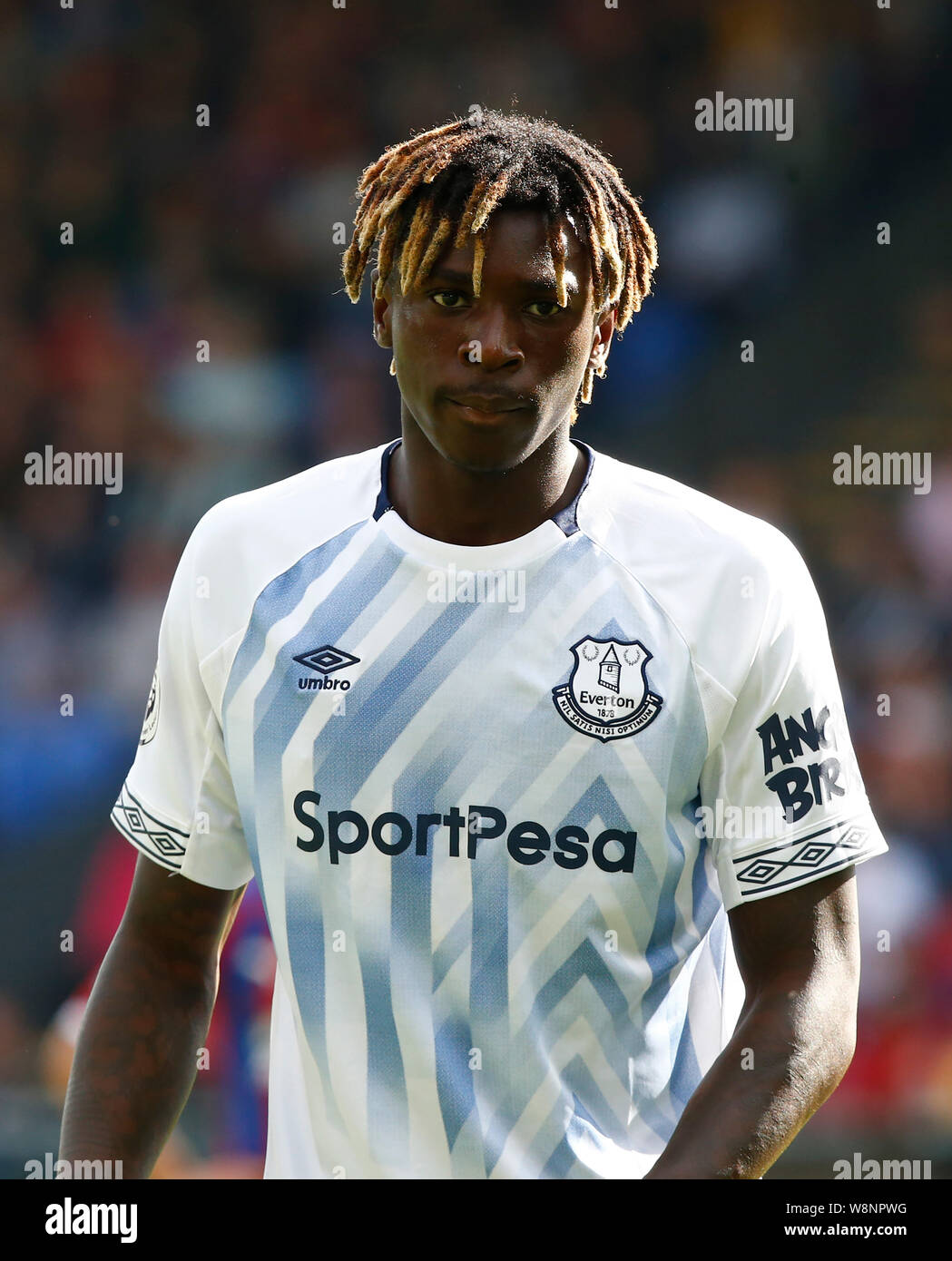 London, Großbritannien. 10 Aug, 2019. Everton von Moise Kean während der Englischen Premier League zwischen Crystal Palace und Everton an Selhurst Park Stadium, London, England am 10. August 2019 Credit: Aktion Foto Sport/Alamy leben Nachrichten Stockfoto