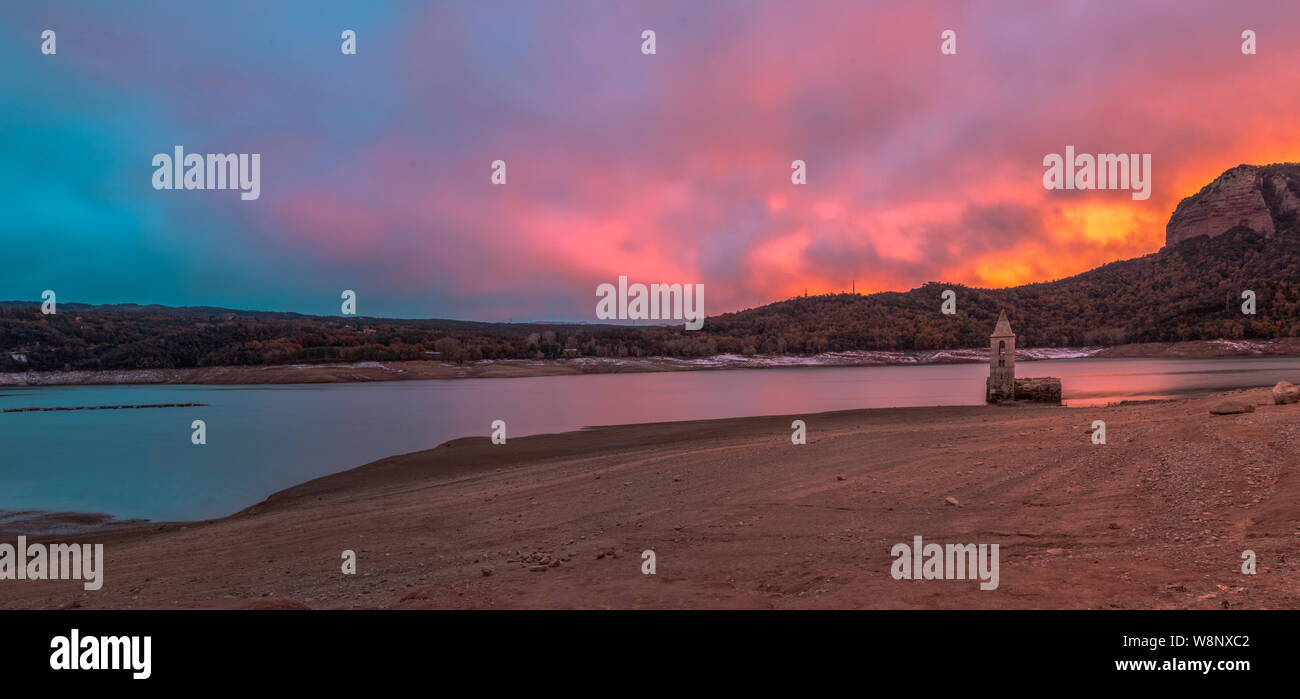 Pantà de Sau Stockfoto
