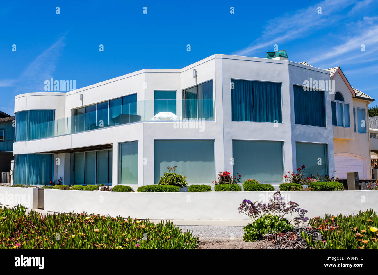 Santa Cruz, CA West Cliff Drive Stockfoto