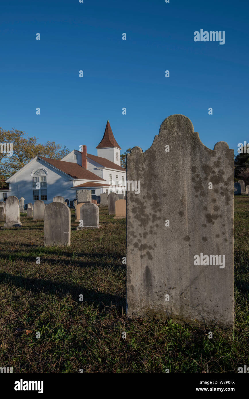 Kirche Friedhof Weg 9 Southern New Jersey Stockfoto