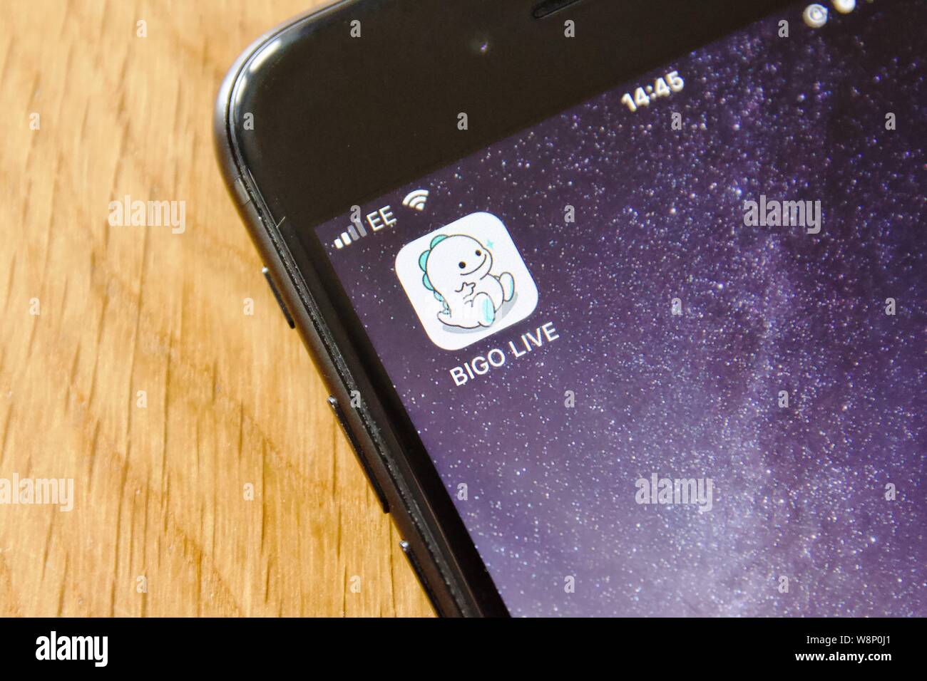 Bigo Live ist eine beliebte Live Video Streaming soziales Netzwerk Stockfoto