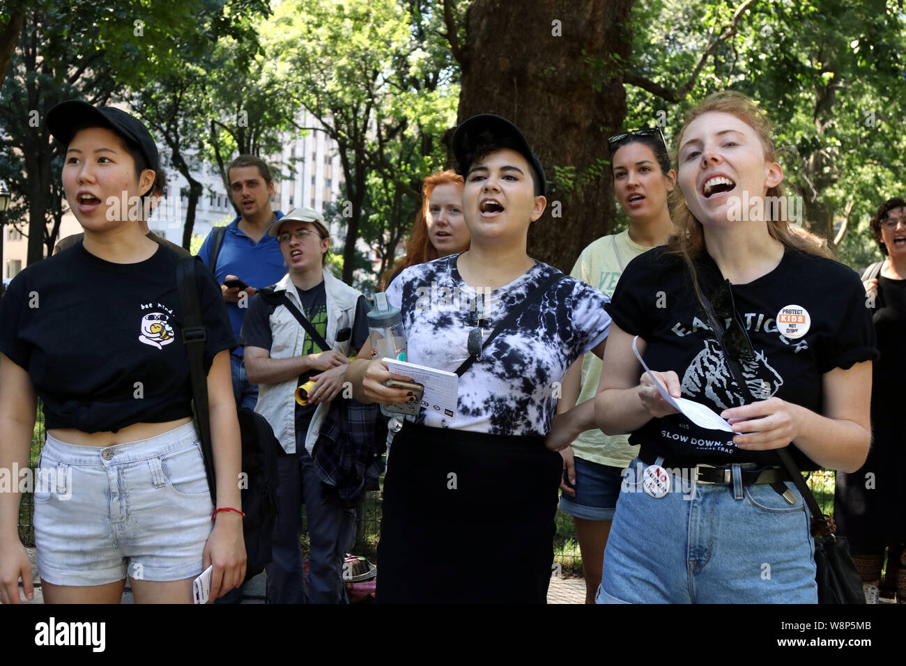 März in der Nähe der Camps, New York, USA Stockfoto