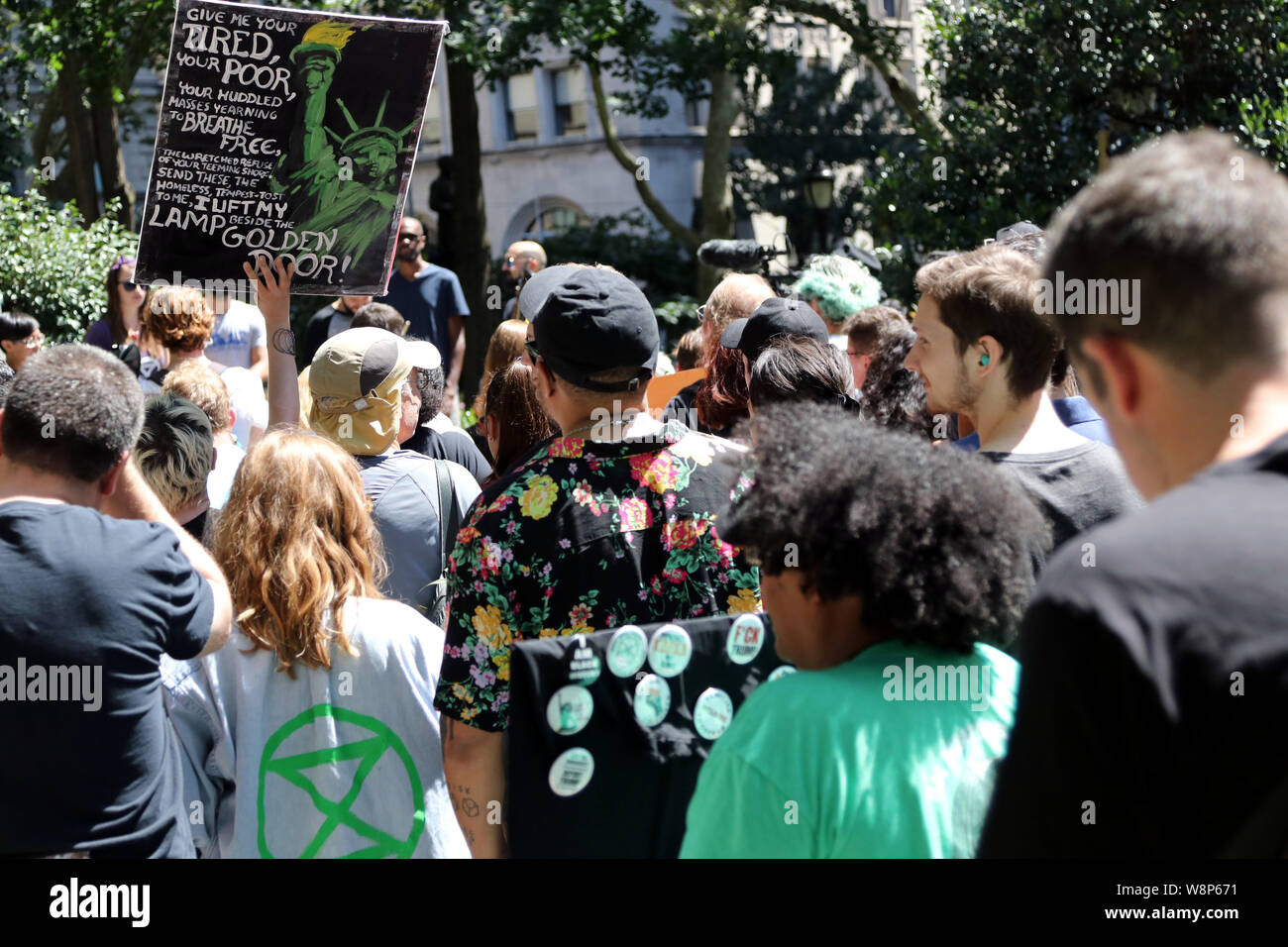März in der Nähe der Camps, New York, USA Stockfoto