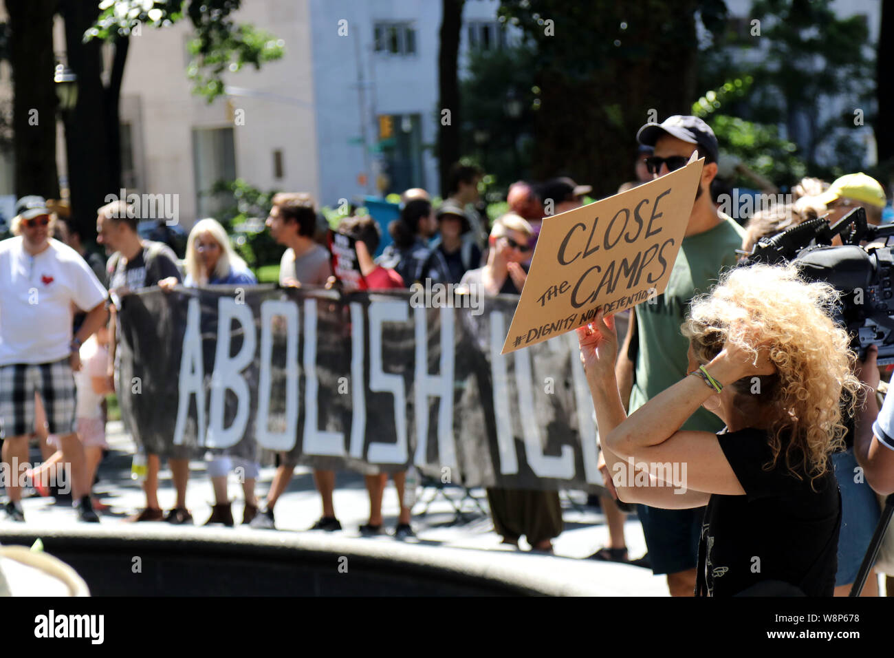März in der Nähe der Camps, New York, USA Stockfoto