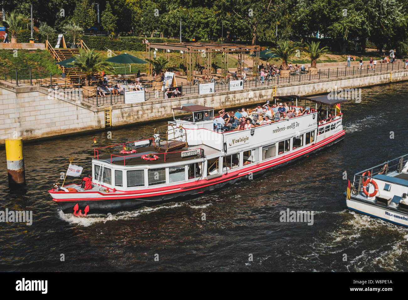 Berlin, Deutschland - Juni, 2019: Sommer Tag in Berlin, Deutschland Stockfoto