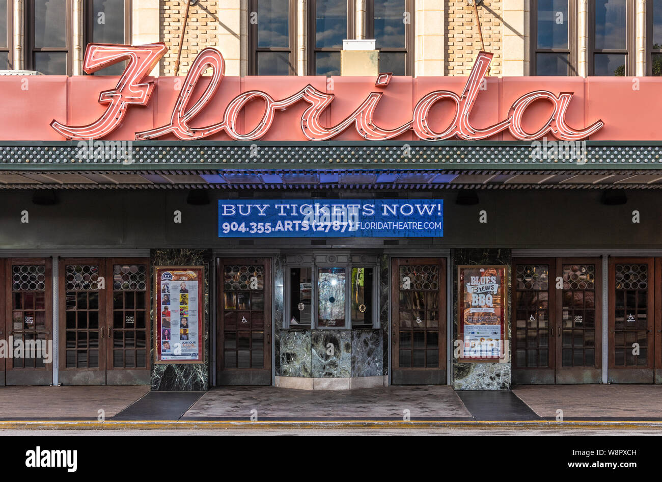 Die historische Florida Theater, das im Jahre 1927 eröffnete in der Innenstadt von Jacksonville, Florida. (USA) Stockfoto