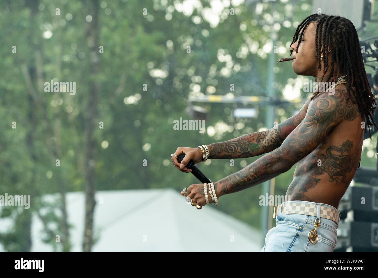 Amerikanischen rap duo Rae Sremmurd durchführen bei Breakout Festival Tag 2 an der PNE Amphitheater in Vancouver, BC am 16. Juni, 2019 Stockfoto