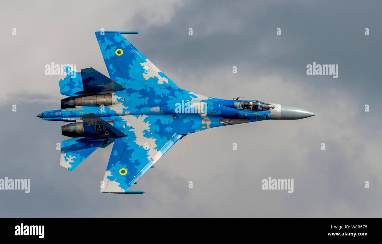 Suchoi Su-27 an der Royal International Air Tattoo 2019 Stockfoto