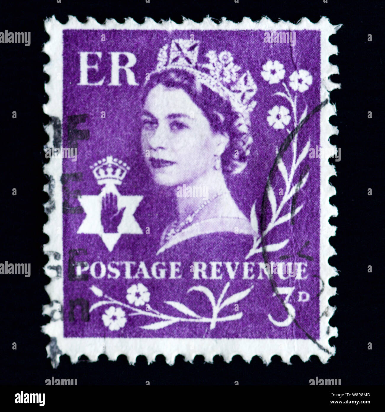 Großbritannien Briefmarke - Königin Elizabeth II - Dorothy Wilding portrait Stockfoto