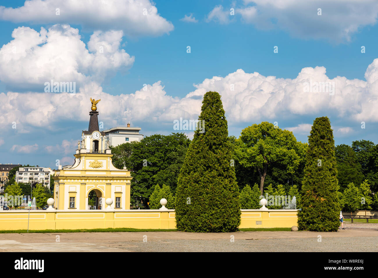 Tor zu Branicki-Palast in Bialystok, Polen Stockfoto