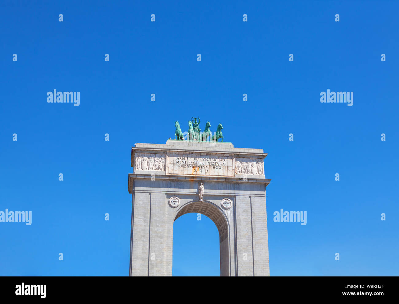 Arco de la Concordia in Madrid Stockfoto