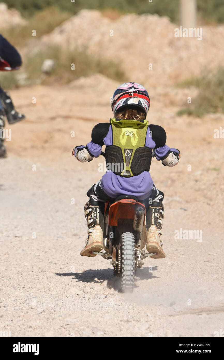 Motorrad-Fahrer Stockfoto