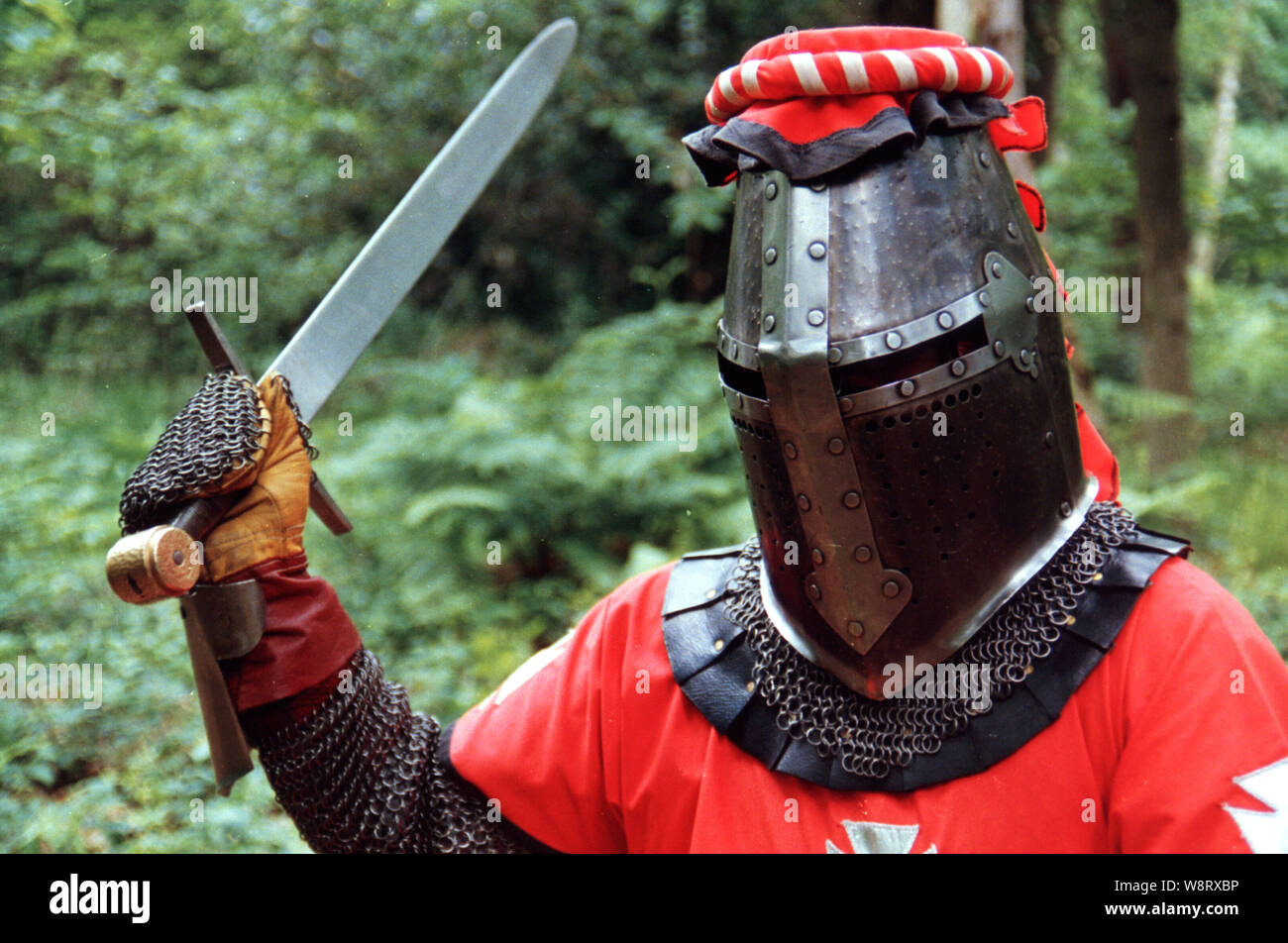 Mittelalterlichen Ritter 12. Jahrhundert Stockfoto