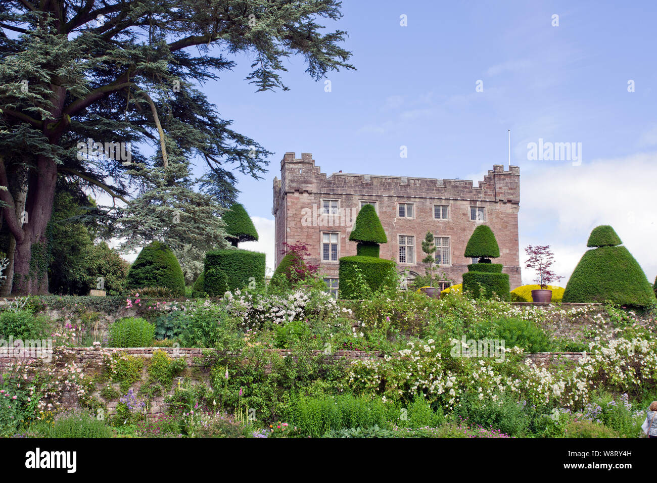 Askham Halle Garten Stockfoto