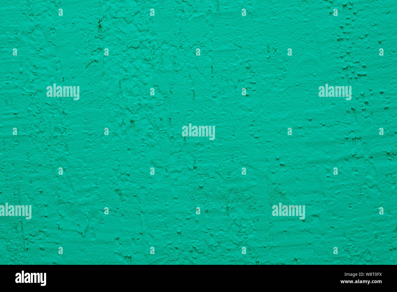 Blue Zement Wand, raue Oberfläche aussehen wie Blue Sand. Hintergrund Textur Design. Grüner Zement Wand Textur Hintergrund Stockfoto