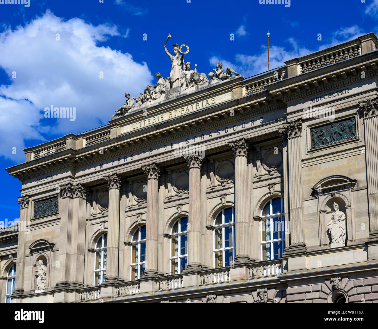 Palais Universitaire, Universität Gebäude, Neustadt, Straßburg, Elsass, Frankreich, Europa, Stockfoto