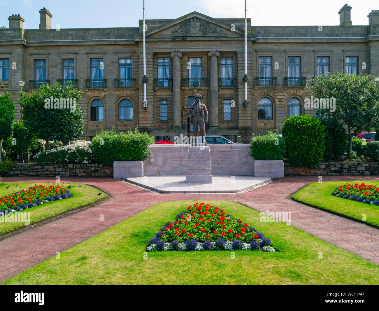 Royal Scots Fusiliers Memorial Place de Saint-Germain-en-Laye, Ayr, South Ayrshire, Schottland, Großbritannien Stockfoto