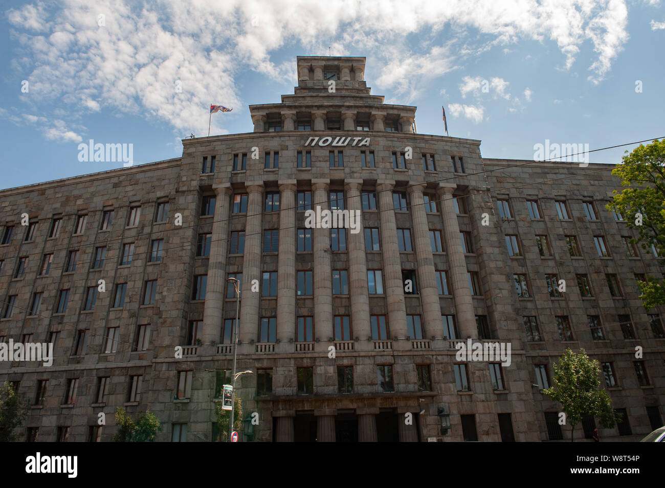Das General Post Office Building, Belgrad, Serbien. Stockfoto