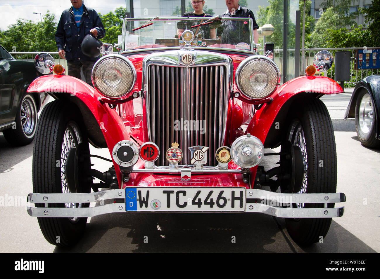 Ein MG TC aus den 1940er Jahren, Deutschland.ein MG TC aus den 1940er Jahren, Deutschland. Stockfoto