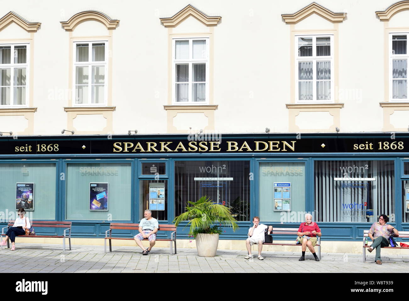 Baden bei Wien, Niederösterreich, Österreich. "Baden bei Wien", ist eine Stadt in