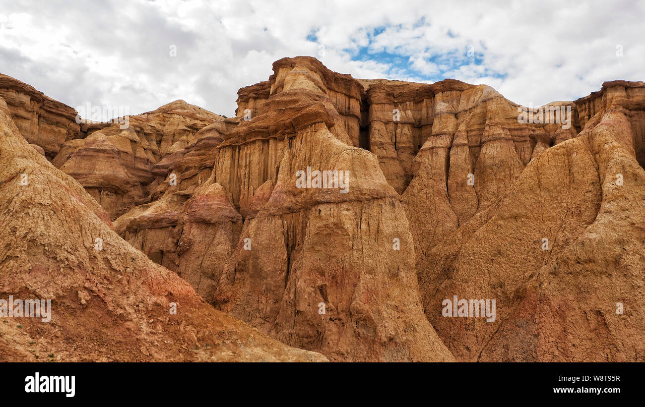 Tsagaan Suvarga, weiße Stupa, Wüste Gobi - Mongolei Stockfoto