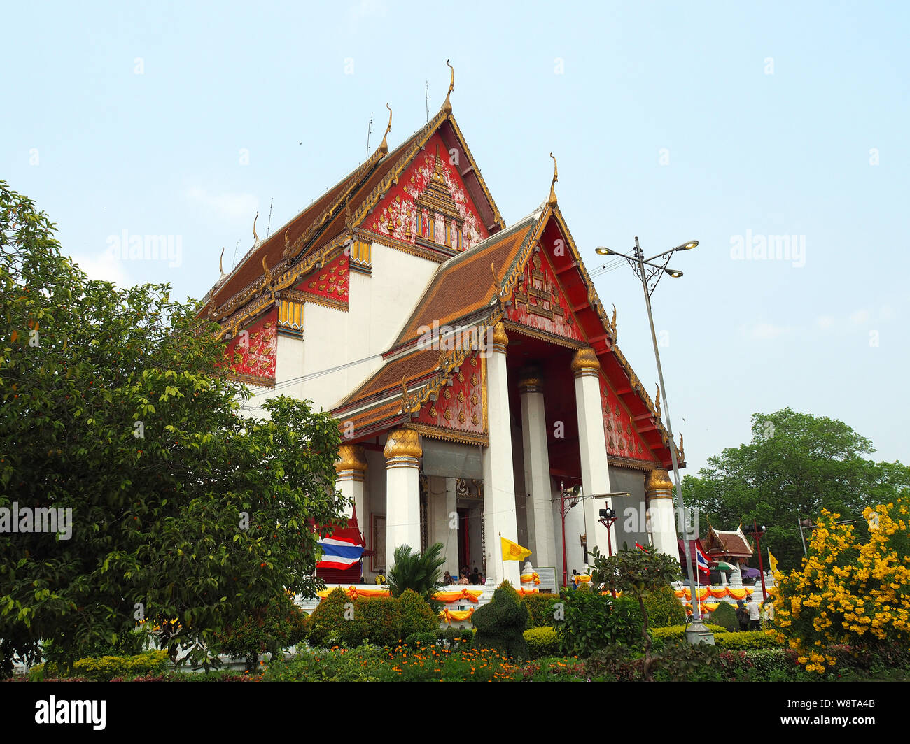 Wat Phra Mongkhon Bophit Tempel, Ayutthaya, Thailand, Asien Stockfoto