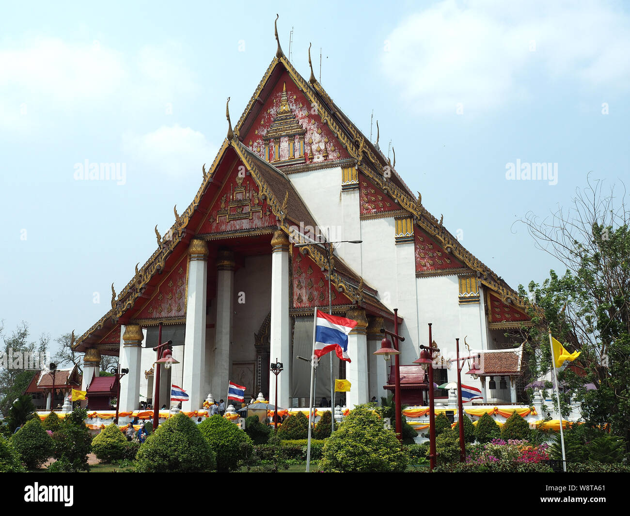 Wat Phra Mongkhon Bophit Tempel, Ayutthaya, Thailand, Asien Stockfoto