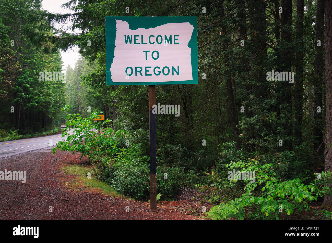 Willkommen bei Oregon State Zeichen Stockfoto