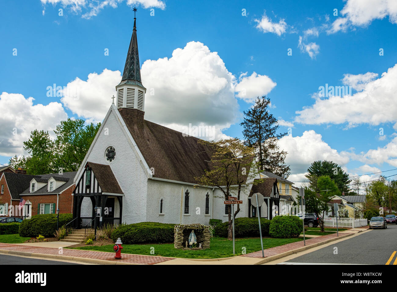 Kapelle der Unbefleckten Empfängnis, der Apostel Johannes Römisch-katholische Kirche, 231 North King Street, Leesburg, Virginia Stockfoto