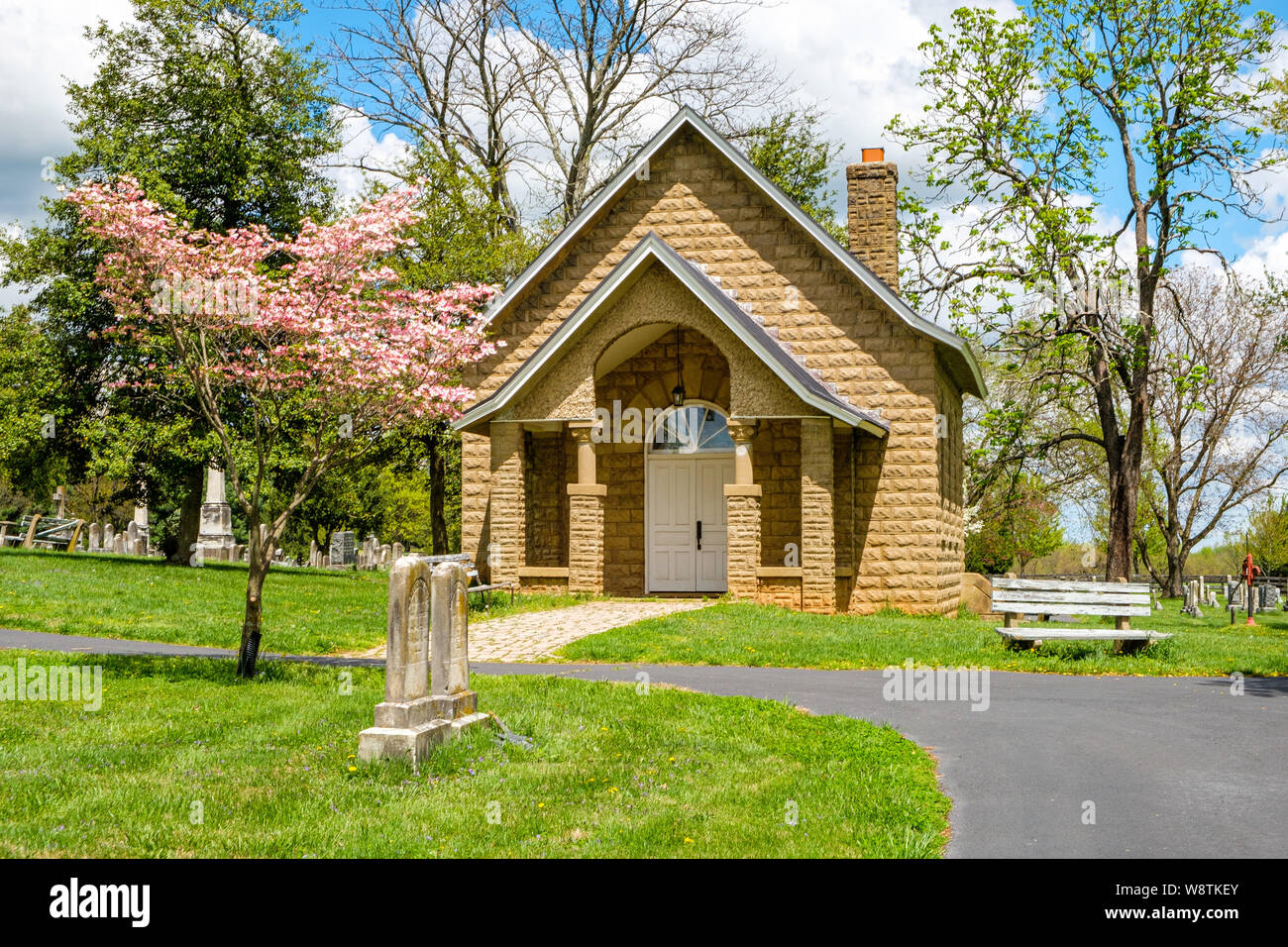 Union Kapelle, Union Friedhof, 323 North King Street, Leesburg, Virginia Stockfoto