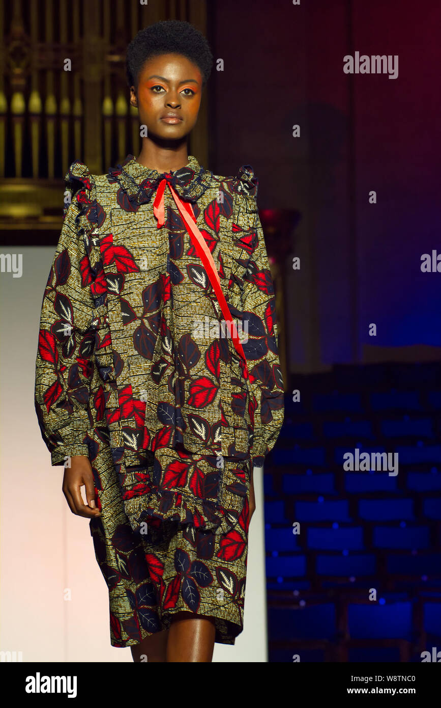 London, 10. August 2019. Africa Fashion Week London 2019 Stockfoto