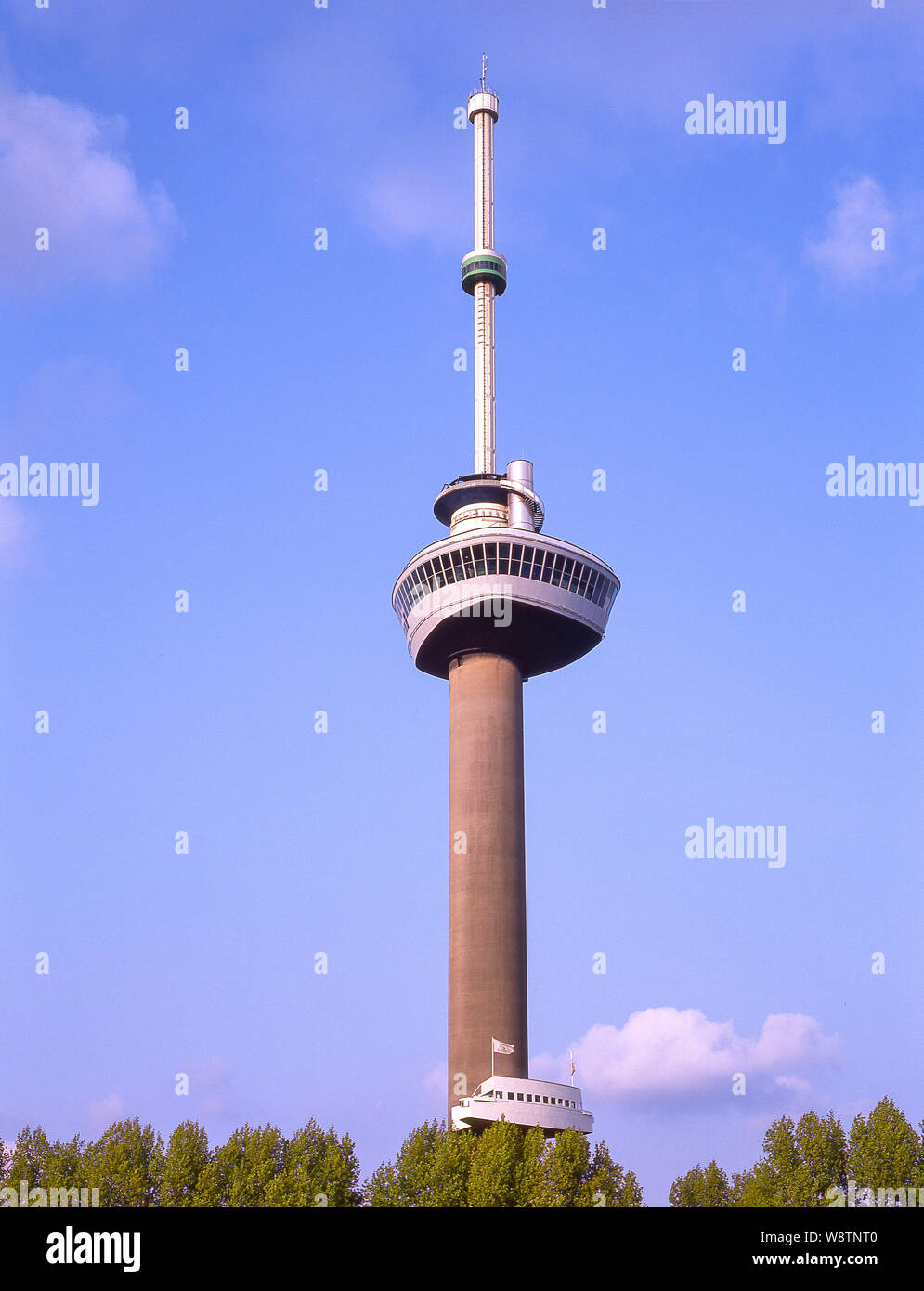Euromast Beobachtung Mast, Info Parkhaven, Rotterdam, Südholland (Zuid-Holland), Königreich der Niederlande Stockfoto